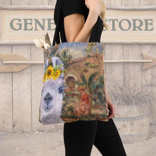 Bolsa Tote Rico Llama e a Farmhouse de Renoir (Criador carregado)