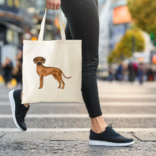 Bolsa Tote Ridgeback Cão-Leão-Africano-Marrom-Curto-Justo