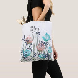 Bolsa Tote Riley Floral Monograma