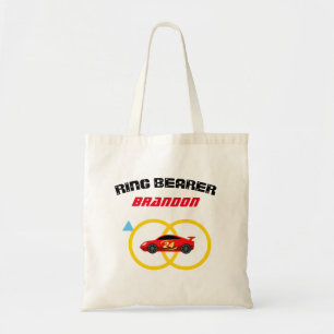 Bolsa Tote Ring bearer race car saco de casamento para garoto