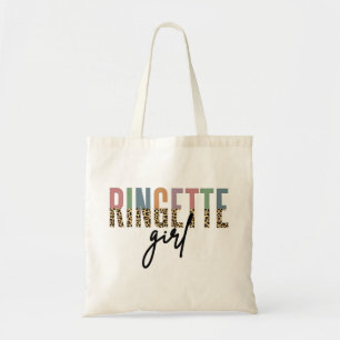 Bolsa Tote Ringette Girl Cheetah Impressão Jogador Ringett
