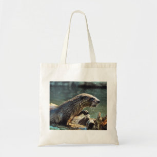 Bolsa Tote Rio Otter Animal-lover Foto da vida selvagem