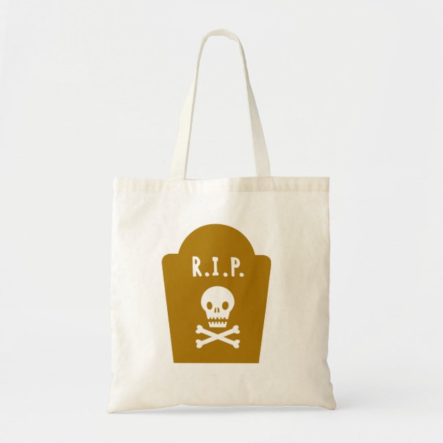 Bolsa Tote RIP Skull (Frente)