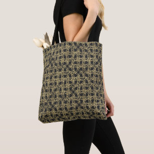 Bolsa Tote Riscado a Ouro Glamour Moderno Único Elegante
