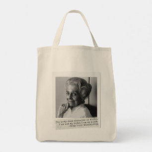 Bolsa Tote Rita Levi-Montalcini cita Mulheres na Ciência
