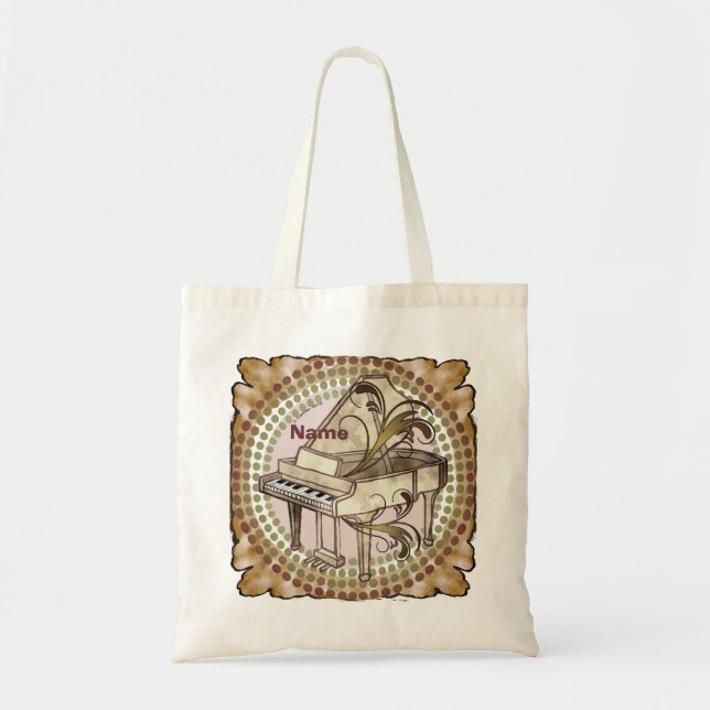 Bolsa Tote Ritmo de Piano  (Frente)