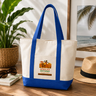 Bolsa Tote Ritmos Modernos da África Dança de Tambor Tribal