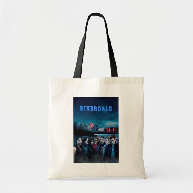 Bolsa Tote Riverdale Outside Pop Diner Poster (Frente)