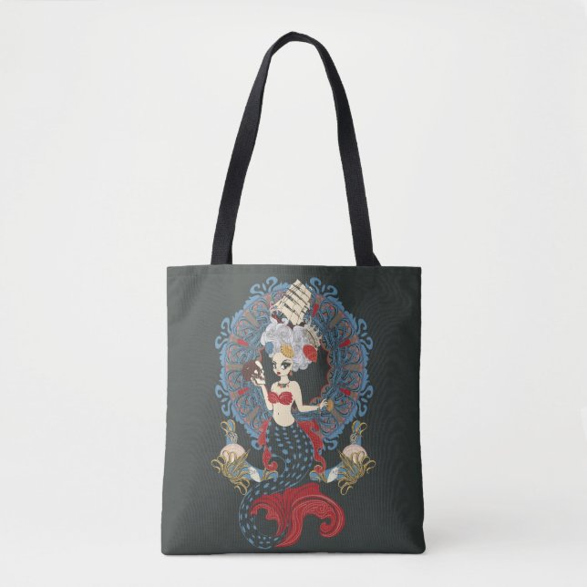 Bolsa Tote Roс oco mermaid art nouveau (Frente)
