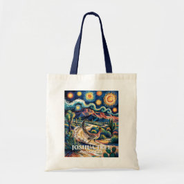Bolsa Tote Roadrunner of Joshua Tree Van Gogh Night Custom