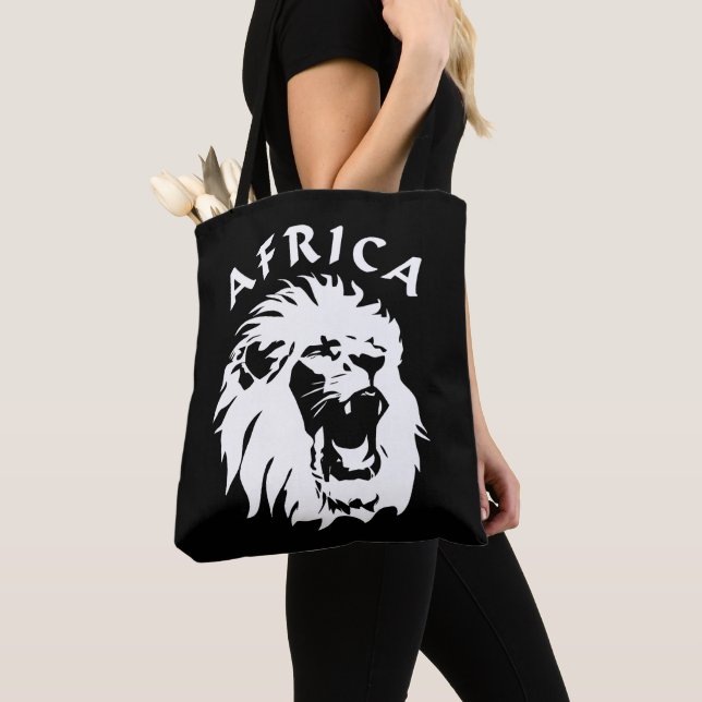 Bolsa Tote Roaring Lion Face | África (Close Up)