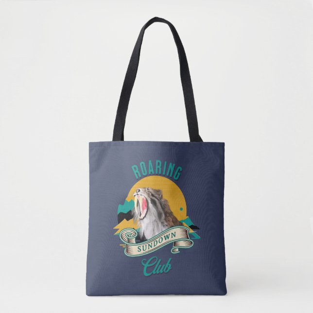 Bolsa Tote Roaring Sundown Club Sabertooth Tiger (Frente)
