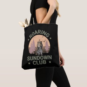 Bolsa Tote Roaring Sundown Club Sabertooth Tiger