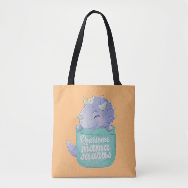 Bolsa Tote Roarsome Mamasaurus (Frente)