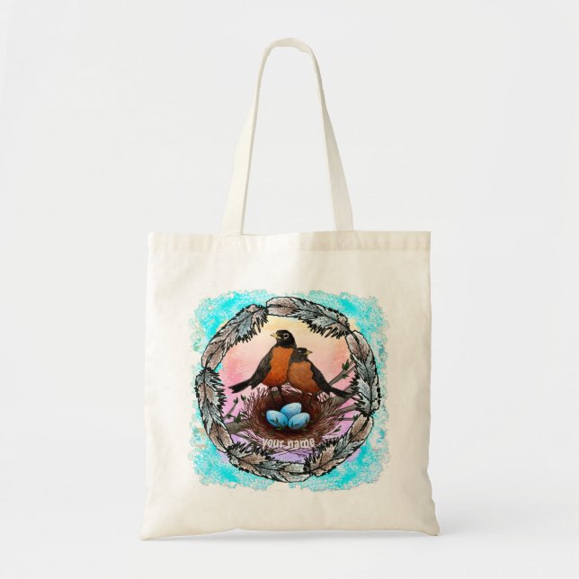 Bolsa Tote Robin Nest Tote Bag (Frente)