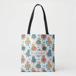 Bolsa Tote Robô Bonito com Impressão Personalizável