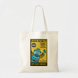 Bolsa Tote Robô Oferece Presentes Para Aniversário