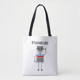 Bolsa Tote Robô Personalizado Pensado
