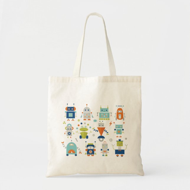Bolsa Tote Robôs (Frente)