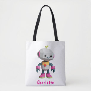 Bolsa Tote Robôs Crianças Personalizáveis