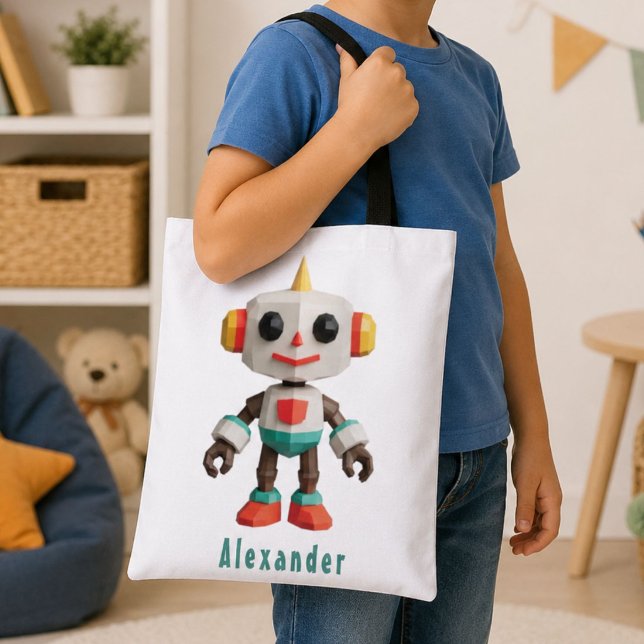 Bolsa Tote Robôs Kids Personalizáveis (Criador carregado)