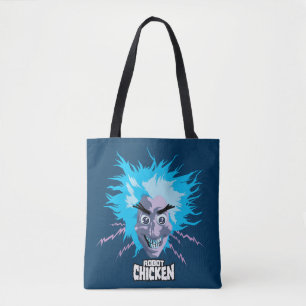 Bolsa Tote Robot Chicken Head Graphic