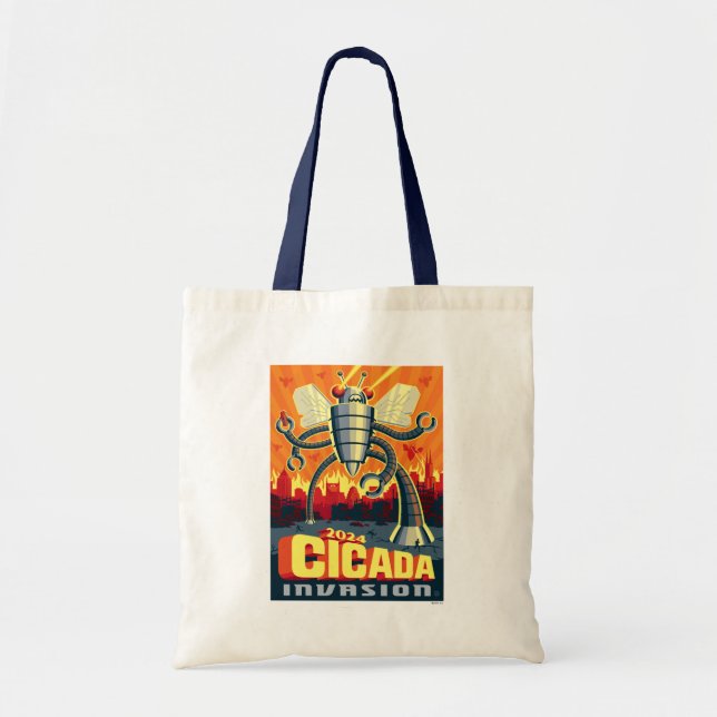 Bolsa Tote Robot Cicada (Frente)