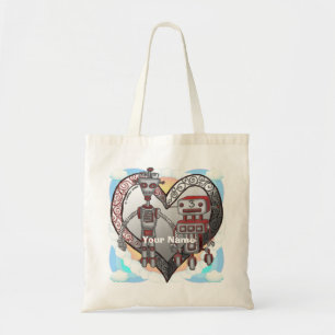 Bolsa Tote Robot Love Tote Bag