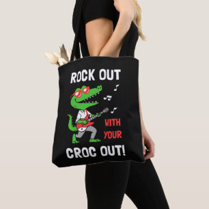 Bolsa Tote Rocha para fora com seu Croc para fora