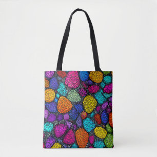 Bolsa Tote Rochas coloridas abstratas