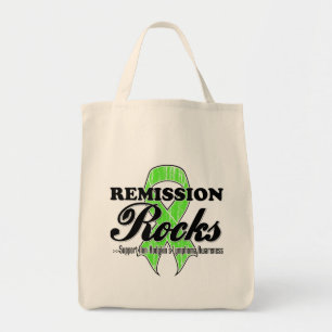 Bolsa Tote Rochas da remissão - consciência do linfoma de