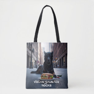 BOLSA TOTE ROCHAS DE SALSICHA VEGANA - DIVERTIDO