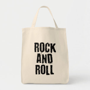 Bolsa Tote rock and roll bold logo design