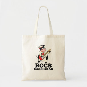 Bolsa Tote Rock Moosdish Cute Cow Pun