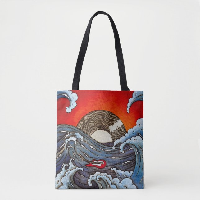 Bolsa Tote Rocking Waves (Frente)