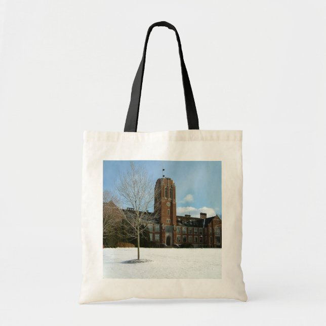 Bolsa Tote Rockwell no inverno no Grove City College (Frente)