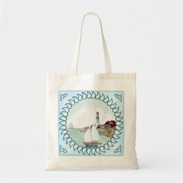 Bolsa Tote Rocky Lighthouse (Frente)