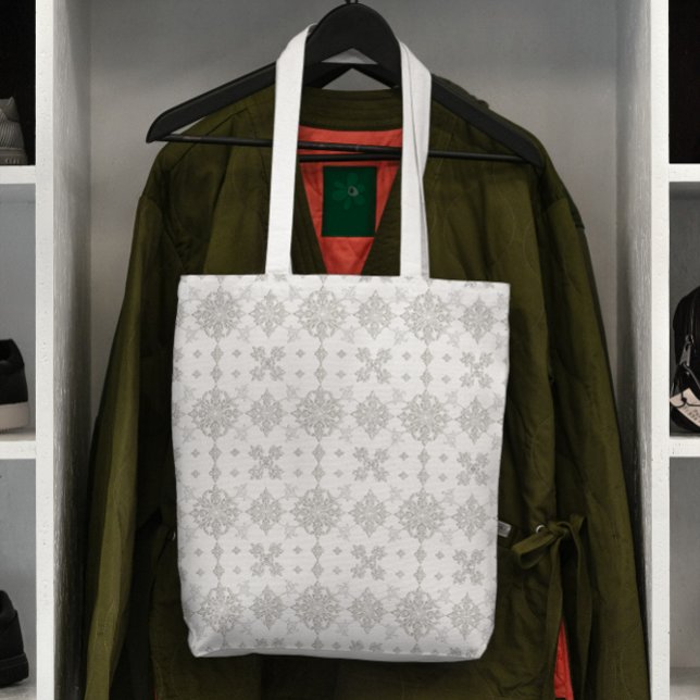 Bolsa Tote Rococo Lace Pattern (Criador carregado)