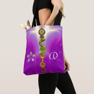 Bolsa Tote ROD ASCLEPIUS 7 CHAKRAS,YOGA ESPIRITUAL ENERGIA ro