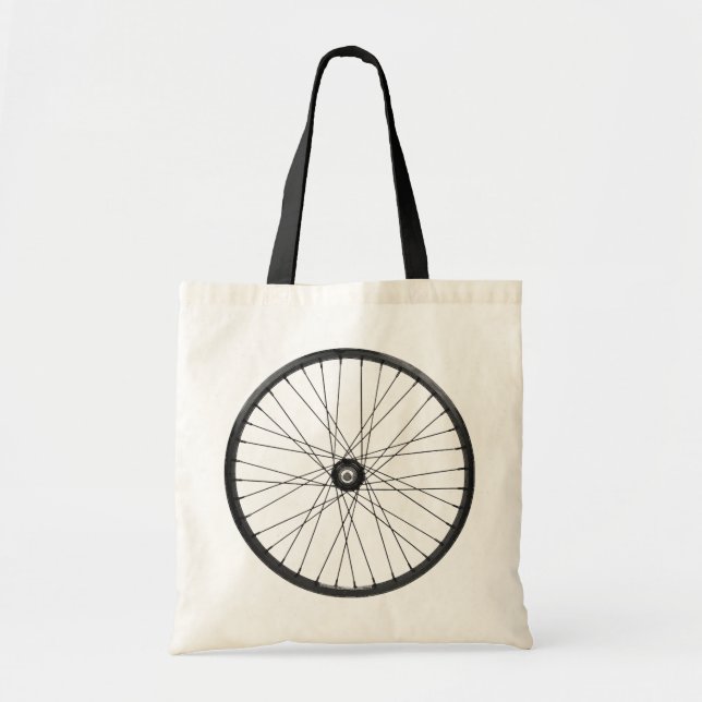 Bolsa Tote roda de fio de bicicleta (Frente)