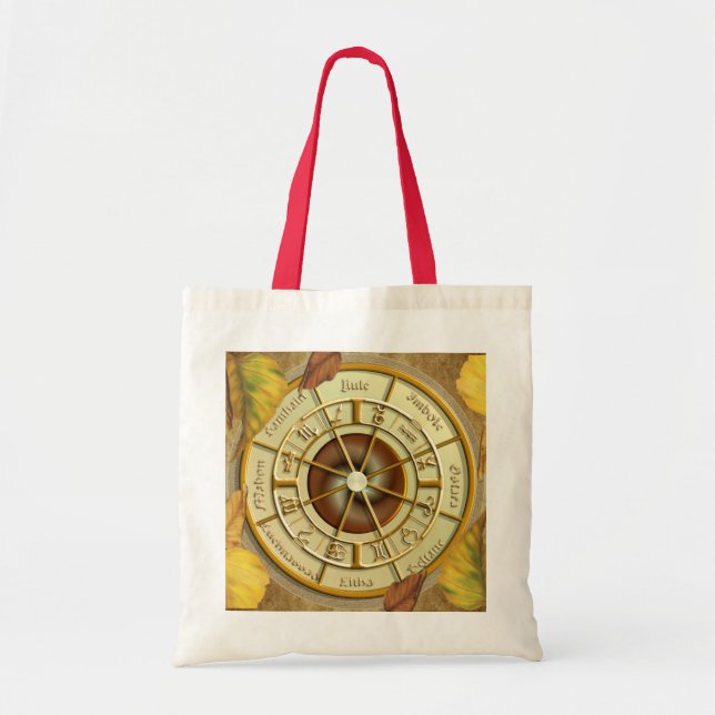 Bolsa Tote Roda de Wiccan da sacola do ano (Frente)