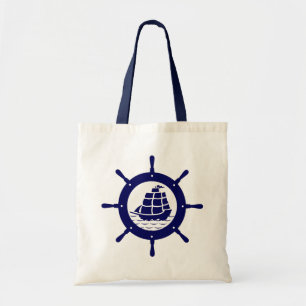 Bolsa Tote Roda Náutica marinho Azul