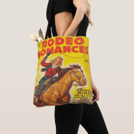 Bolsa Tote Rodeo Rodeo-Cowgirl Ocidental Roping Rodeo Romance