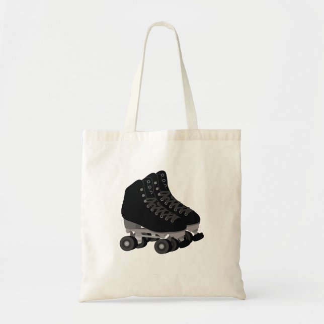 Bolsa Tote Rollerskates Tote Bag Preto (Frente)