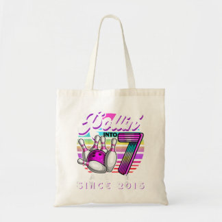 Bolsa Tote Rollin' em 7 Incrível 2015, 7 de Boliche de Retro