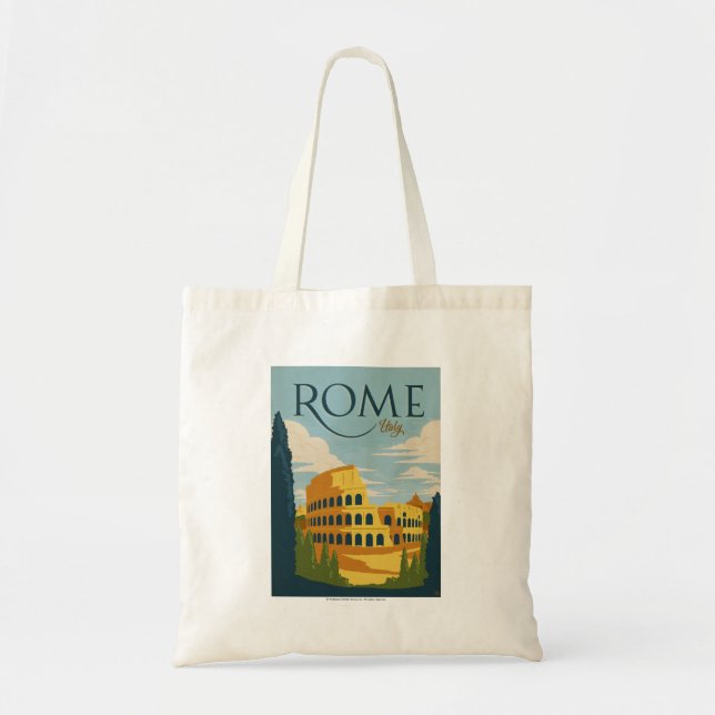 Bolsa Tote Roma, Itália Colosseum (Frente)