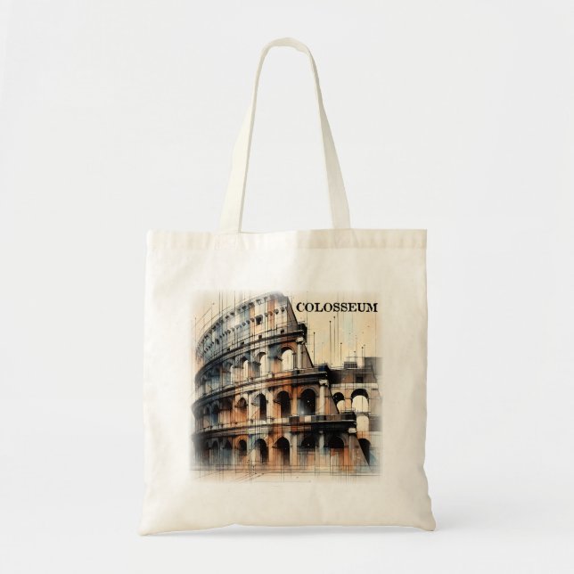 Bolsa Tote Roman Colosseum Itália Europa (Frente)