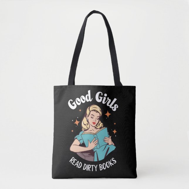 Bolsa Tote Romance Escuro Romantasy Boas Meninas Leem Livros  (Frente)