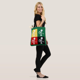 Bolsa Tote Rooster Português do Padrão Colorido de Barcelona