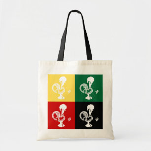 Bolsa Tote Rooster Português do Padrão Colorido de Barcelona